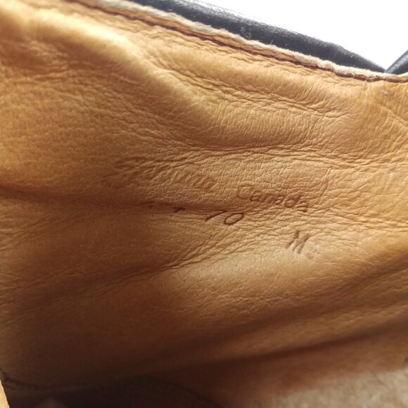 Vintage Santana Canada Womens Boots Size 7 Leather Booties Low Heel Black - Picture 6 of 11